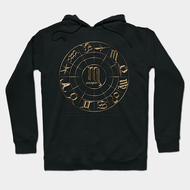 Scorpio gold edition - 12 zodiac in 1 Hoodie by INDONESIA68